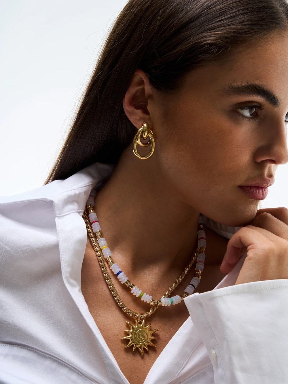 EUC Martha Calvo Ami Gold Plated Earrings